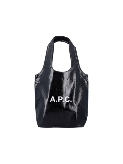 A.P.C. Ninon logo print tote bag