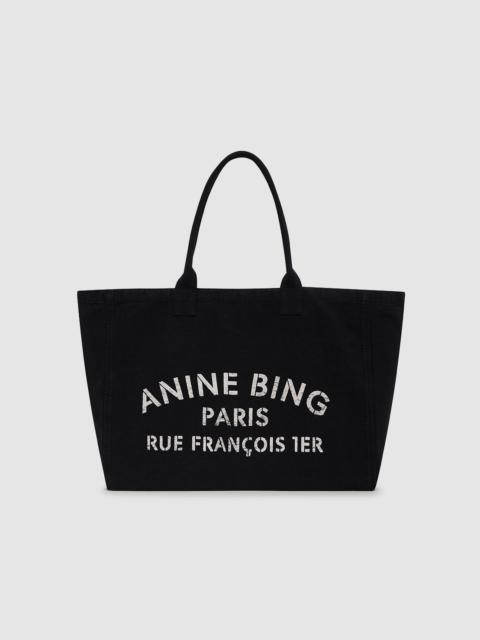 ANINE BING Leo Canvas Tote - Black
