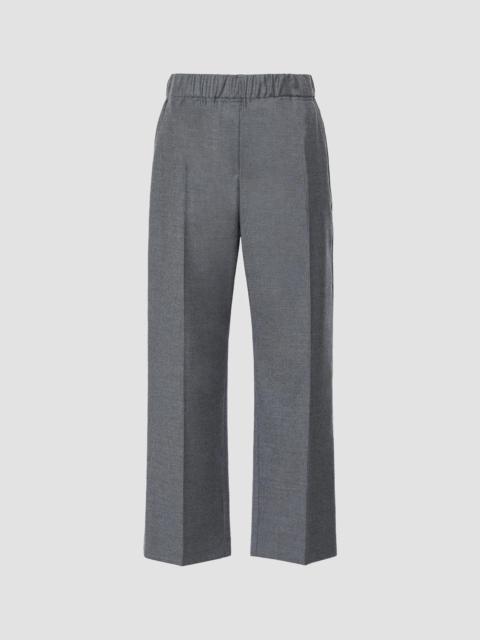 WEEKEND Max Mara Women's Stretch Wool Flannel Trousers - Medium Grey