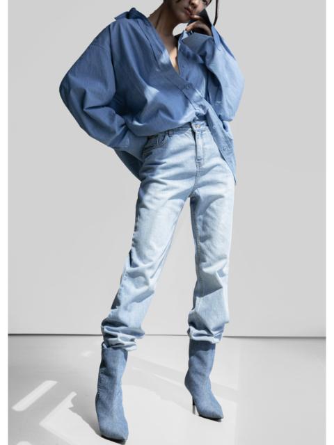 The Frankie Shop Braila Straight Leg Jeans - Light Wash