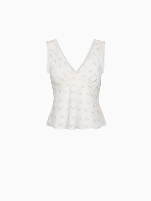 Cou Cou The Iris Tank: French Blossom Cotton Voile