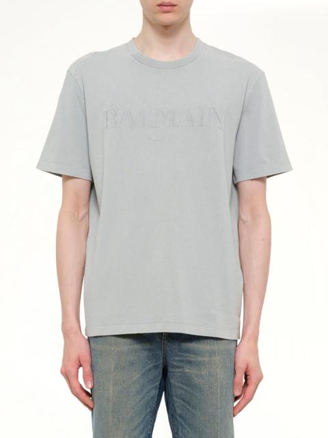 Balmain Balmain Vintage Emb T-Shirt Reg Fit in Grey
