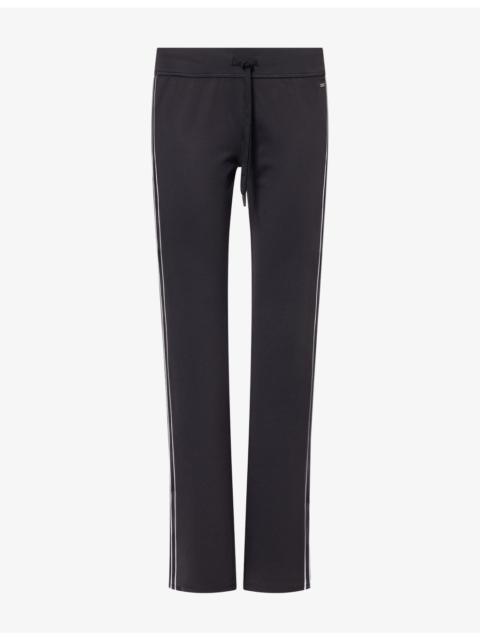 Vuori Halo Side-Stripe Slim-Fit Stretch-Jersey Trousers