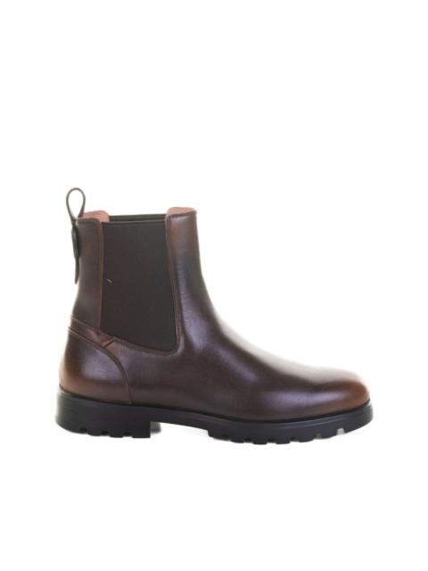Santoni elastic-panelled leather boots