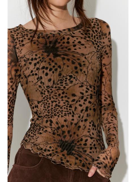 FREE PEOPLE Lilly Printed Long Sleeve Top