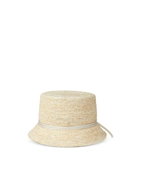 MAISON MICHEL Lila ribbon straw hat