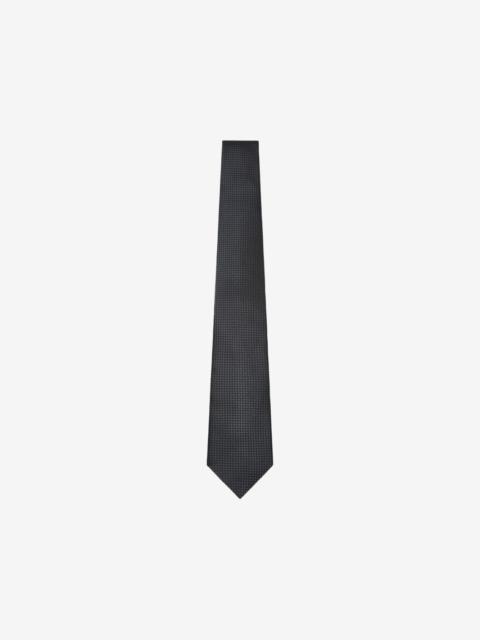 Canali silk jacquard-weave tie