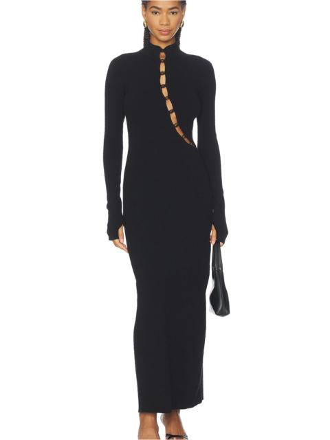 SIR. Chiara Beaded Long Sleeve Dress