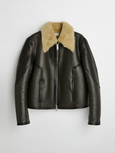 Our Legacy Pilot Jacket Steel Green Shearling