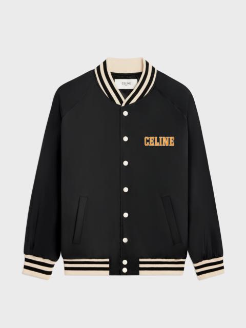 CELINE celine paris teddy jacket in lightweight nylon | REVERSIBLE