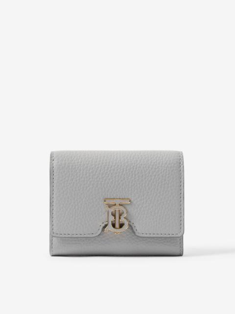 Burberry Grainy Leather TB Compact Wallet