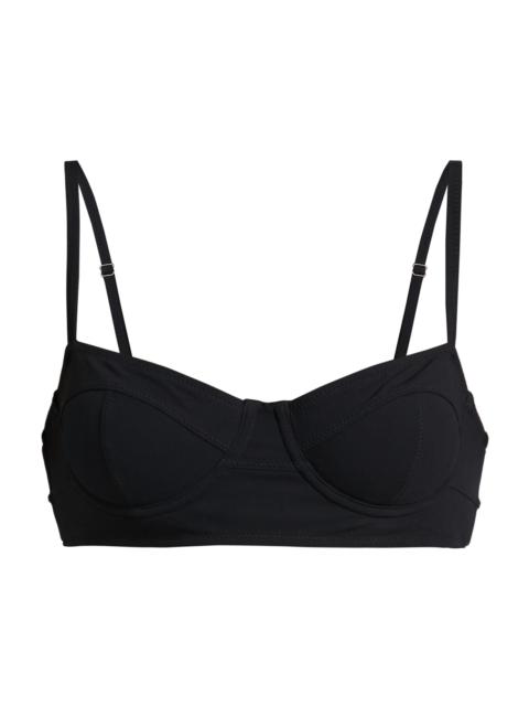 ULLA JOHNSON Women's Zahara Bikini Top - Noir