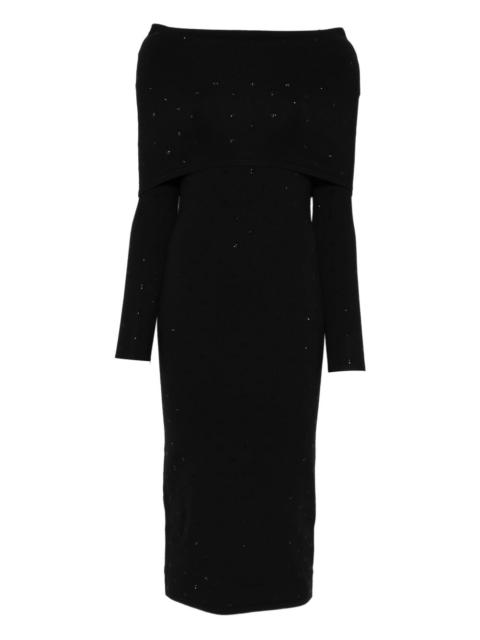 Max Mara Madatti knitted embellished maxi dress