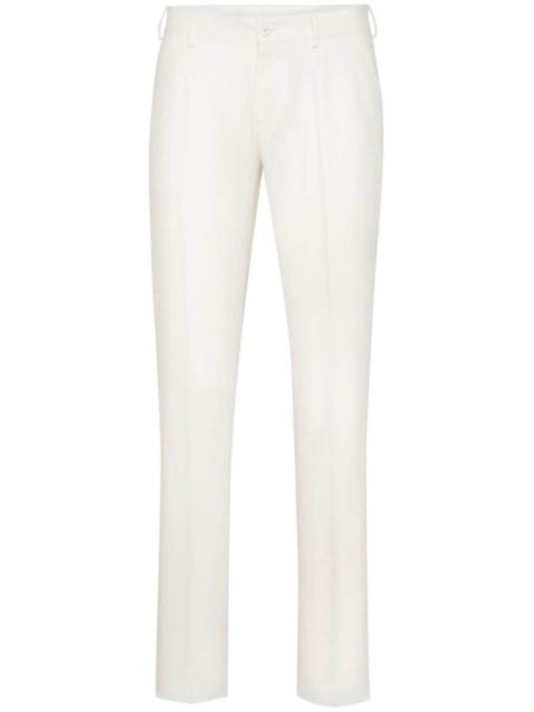 linen tailored trousers