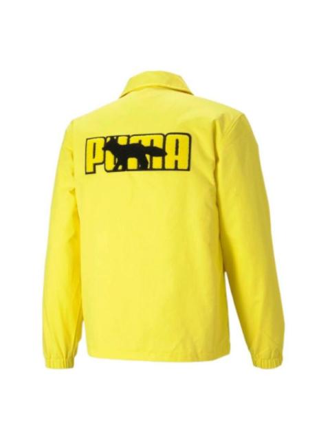 PUMA PUMA x Maison Kitsune Unisex Coach Jacket Yellow 530430-30