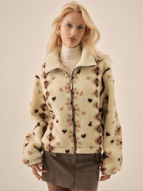 For Love & Lemons Betty Sherpa Zip Up