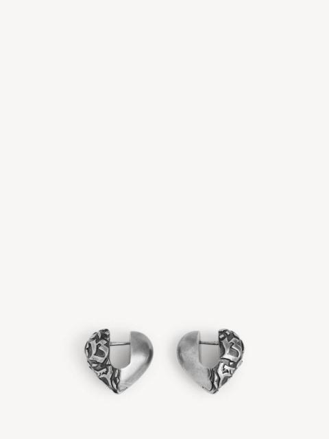 BALENCIAGA Women's Midnight Xs Earrings in Silver