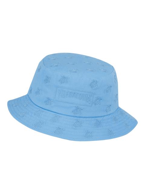 Vilebrequin Embroidered Bucket Hat Turtles All Over