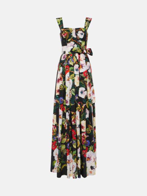 Floral cotton gown