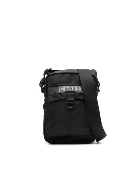 Moschino logo-appliquÃ© shoulder bag