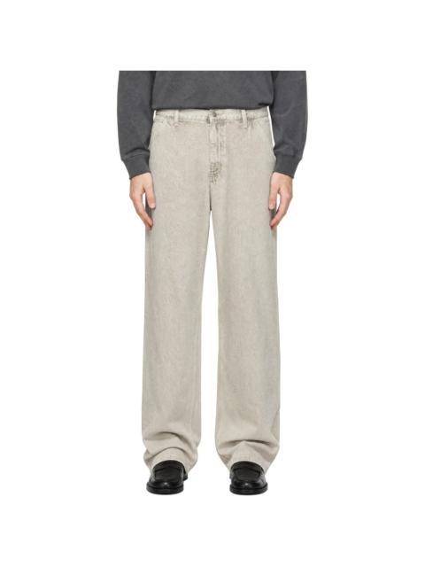 Carhartt WIP Beige Single Knee Denim Trousers