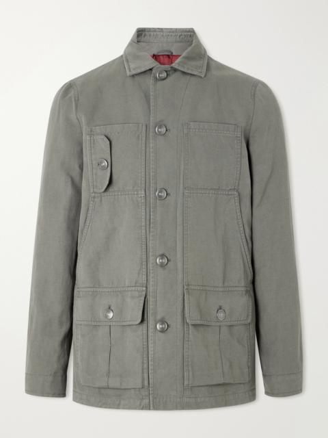 Brunello Cucinelli Cotton and Linen-Blend Jacket