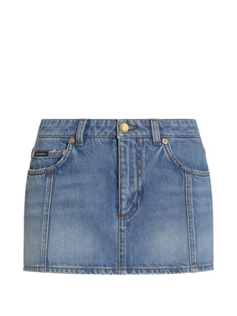 Dolce & Gabbana denim mini skirt