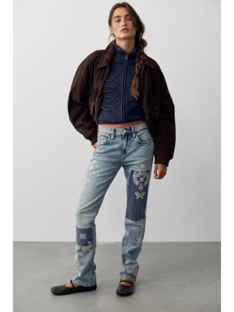 FREE PEOPLE We The Free Nash Embroidered Jeans