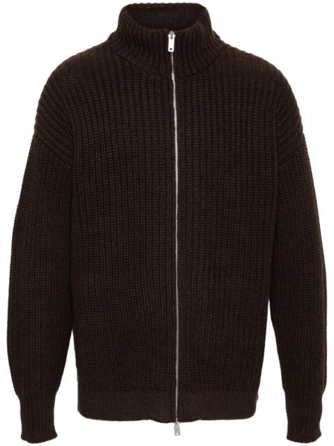 EMPORIO ARMANI fisherman's knitted cardigan