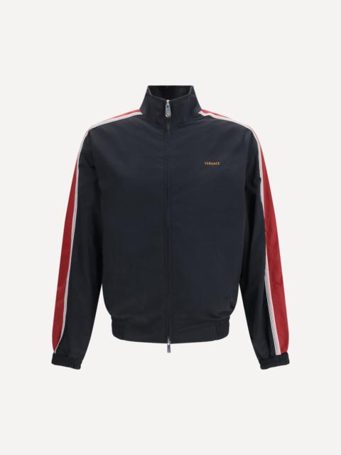 VERSACE Nylon Blouson Jacket with embroidered logo