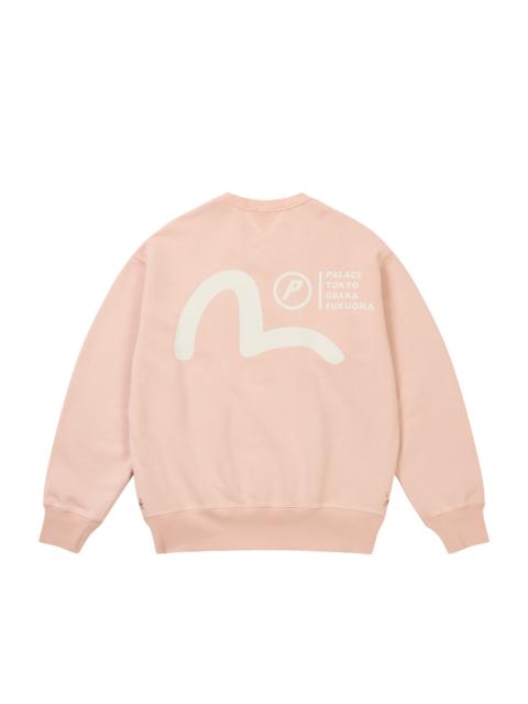 PALACE PALACE EVISU CREW MISTY PINK