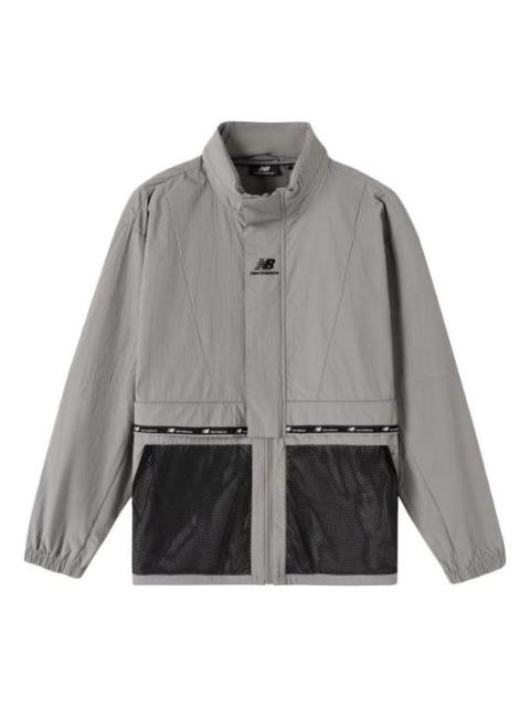 New Balance Athletic Classic Jacket 'Grey Black' NAA6N013-GR