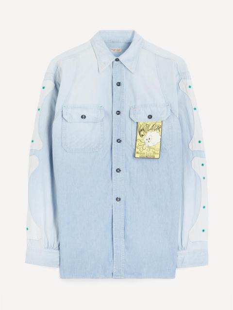 Kapital Chambray Two-Tone Bone Patch Ventilator Workshirt