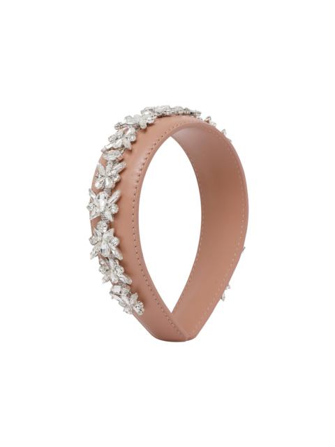 Zimmermann LEATHER CRYSTAL HEADBAND