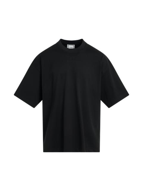 Square Embroidered Logo T-Shirt in Black