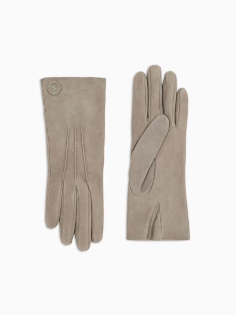 Suede gloves