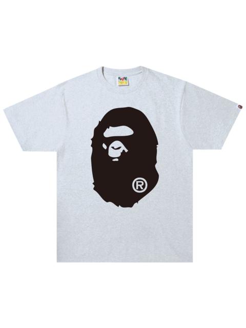 A BATHING APE® BAPE Bicolor Big Ape Head Tee 'Grey'