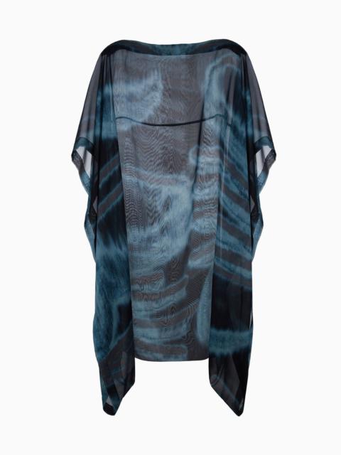 GIORGIO ARMANI Gradient silk cape