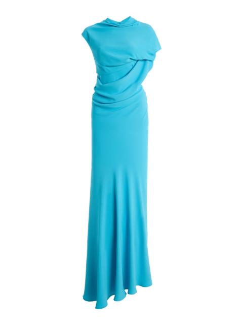 TOVE Ara Draped Crepe Maxi Dress