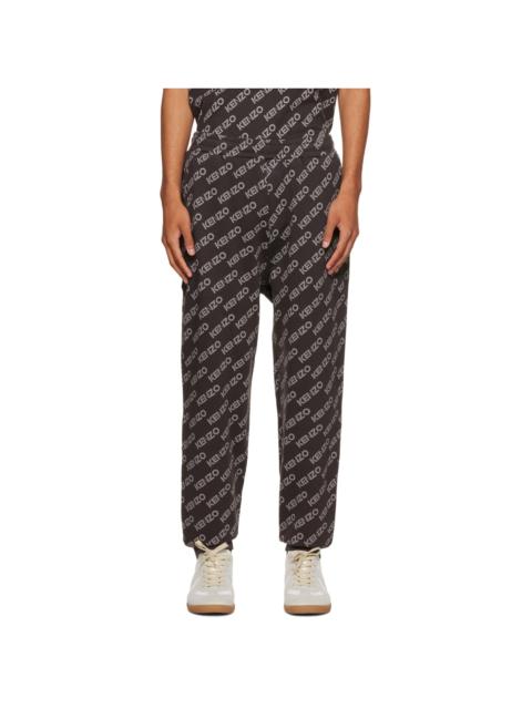 KENZO Black Cotton Lounge Pants