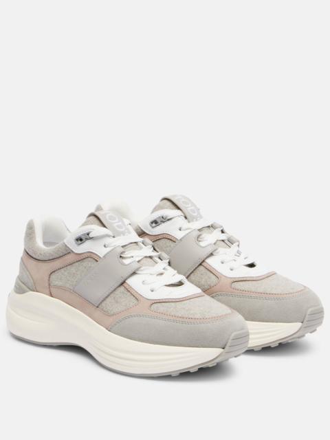 Tod's Leather-trimmed sneakers