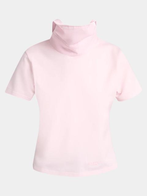 Givenchy Cotton Poplin Stand-Collar Top