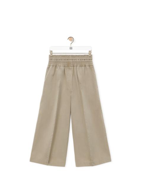 Loewe Cropped trousers in cotton and silk