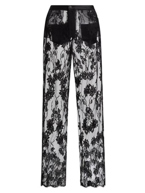 KIKI DE MONTPARNASSE Women's Dominique Sheer Lace Pants - Black