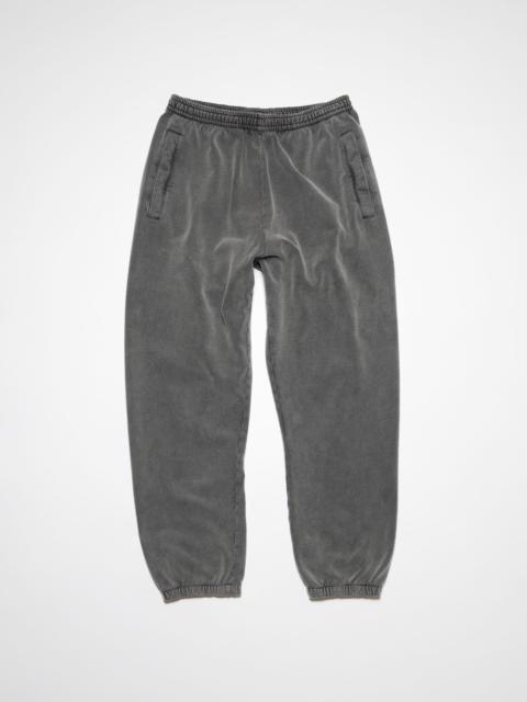 Cotton sweatpants - Faded black