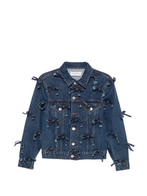VIKTOR & ROLF bow-embellished denim jacket