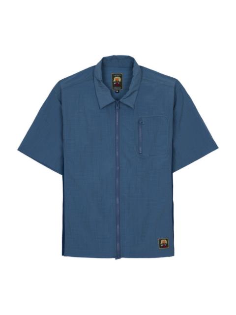 BRAIN DEAD Nylon Equipment Hitting Shirt - Slate Blue