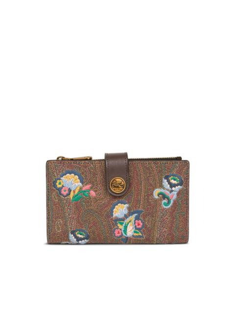 floral-embroidery wallet