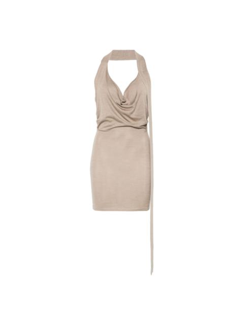 AYA MUSE fine-knit mini dress