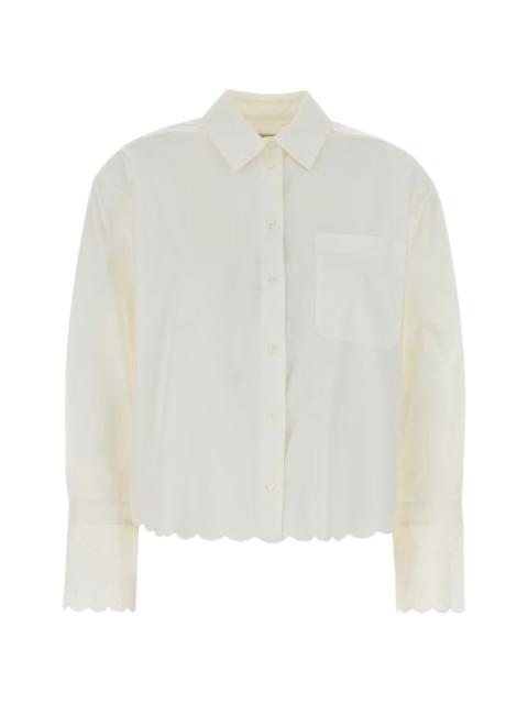 WEEKEND Max Mara Neutro scalloped poplin shirt